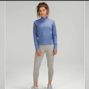 Lululemon Swiftly Relaxed Half Zip Long Sleeve Water Drop Vapor Size 12